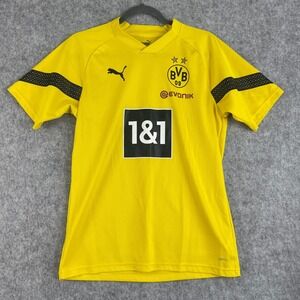 Borussia Dortmund Puma Home Training Shirt Jersey Mens Medium Yellow Soccer